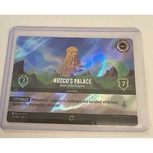 KUZCO'S PALACE HOME OF EMPEROR DISNEY LORCANA INKLANDS ENCHANTED FOIL #213/204